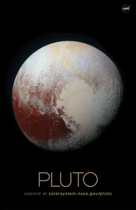Póster espacial de la NASA - Plutón - Imagen 1 de 1