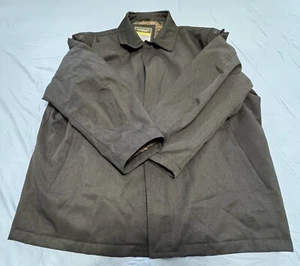 Roundtree & Yorke Men's Jacket 3XB Black Lined Collared Snap Full Zip Jacket - Picture 1 of 10