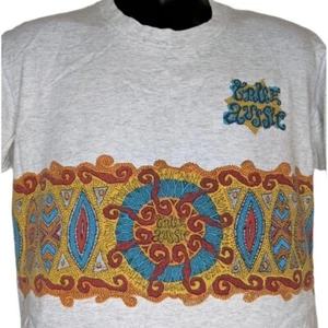 True Aussie Vintage 90s Tshirt Surf Tribal Size M Made In USA - Picture 1 of 8