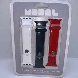 MODAL Apple watch 3 pack of Silicone Bands 38mm/40mm - Picture 1 of 4