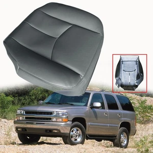 For 2003 - 06 Silverado Driver Bottom Replacement Leather Seat Cover Dark Gray - Bild 1 von 9