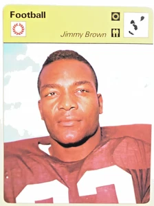 Jim Brown 1977 Sportscaster Karte #06-18 Cleveland Browns - Bild 1 von 1