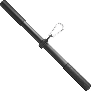 Rotierende gerade Stange Kabelbefestigung Bizeps Trizeps Zugstange mit Clip, 16,5’’ - Bild 1 von 12