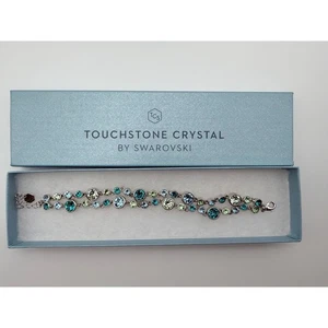 Touchstone Crystal by Swarovski Blue Sky Armband funkelnd silberfarben - Bild 1 von 2