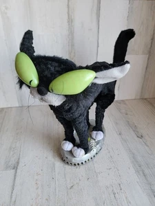 Gemmy Cat AS IS alley frightened Halloween vintage home decor - Picture 1 of 10