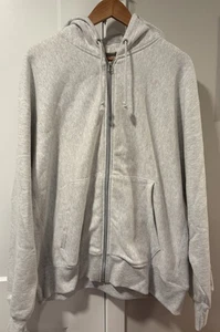 Champion Reverse Weave Full Zip Hoodie Oxford grau schweres Sweatshirt Herren XL - Bild 1 von 3