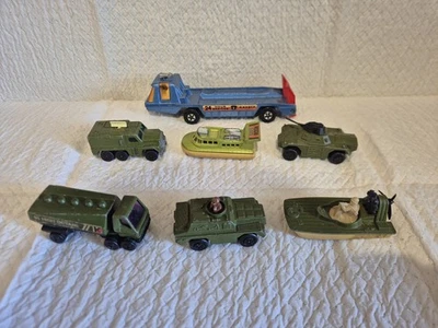Matchbox Lotto Vintage Raro Militari Carro Attrezzi 7 Pezzi  - Immagine 1 di 4