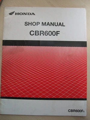 Used Genuine Honda CBR600F F5 Workshop Manual Addendum Supplement 62MBW50X - Image 1 of 4