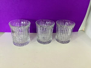 3- Fostoria Heritage Clear Double Old Fashioned Whiskey Rocks Glasses 3 7/8" - Picture 1 of 21