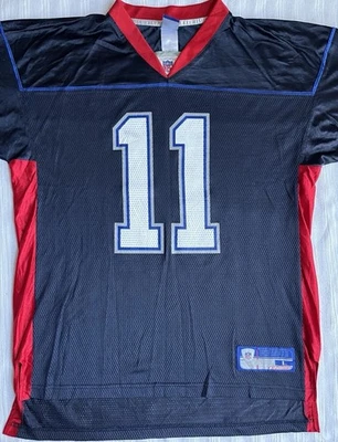 Camiseta de fútbol americano grande para hombre Reebok Buffalo Bills Drew Bledsoe #11 NFL (24x32) Foto 1 de 4