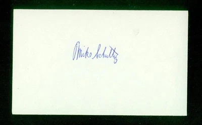 514, Mike Schultz, Original Signed/Autograph, Index Card, Reds, "1947" - Image 1 of 4