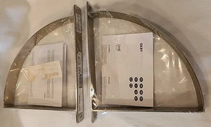 NEU Wandregal Halterungen IKEA Ekby Robert Paar versiegelt gebürstet silber 301.400.04 - Bild 1 von 8