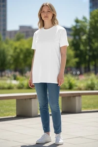 Weißes Damen-T-Shirt Gr. 2X Old Navy Kurzarm  - Bild 1 von 6
