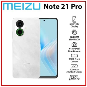 (New) MEIZU Note 21 Pro 8GB+256GB WHITE Dual SIM Unlocked Android Mobile Phone - Bild 1 von 5