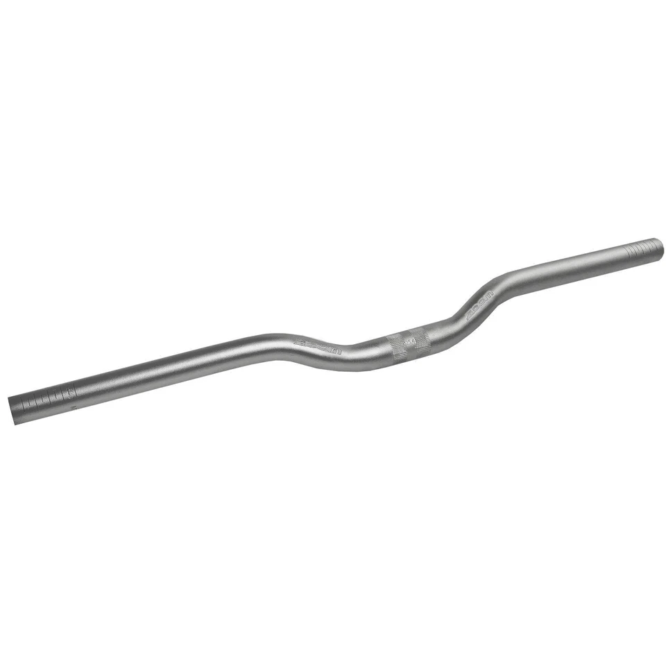 Manubrio bici mtb ZOOM, alluminio, argento, 600 mm, bloccaggio 25,4 mm, 15 °, rialzo 30 mm - Immagine 1 di 1