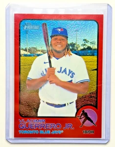 2022 Topps Heritage Chrome Red Parallel #269 Vladimir Guerrero Jr. 084/573 - Picture 1 of 2