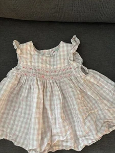 BONPOINT PINK RUFFLE TUNIC TOP SLEEVELESS SIZE 2A - Picture 1 of 5