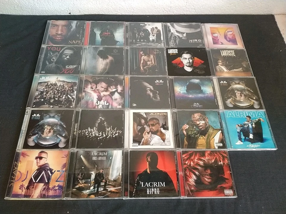 Lot 24 Cd Rap Français JUL PNL LACRIM SCH NIRO NAPS NISKA DADJU ALONZO MISTER - Photo 1/4