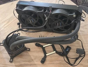 Alphacool Eisbaer Aurora 240 CPU - Digital RGB 240mm, Wasserkühlung, schwarz - Bild 1 von 3