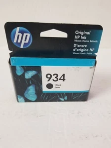 New Genuine HP 934 Black Ink Cartridge C2P19AN Factory Sealed JUL 2021 - Picture 1 of 3