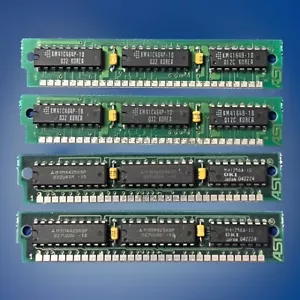 4x 1MB 30-pin RAM SIMM Memory 4MB Total 202338-001 And 202280-002 C Oki 386 - Picture 1 of 4