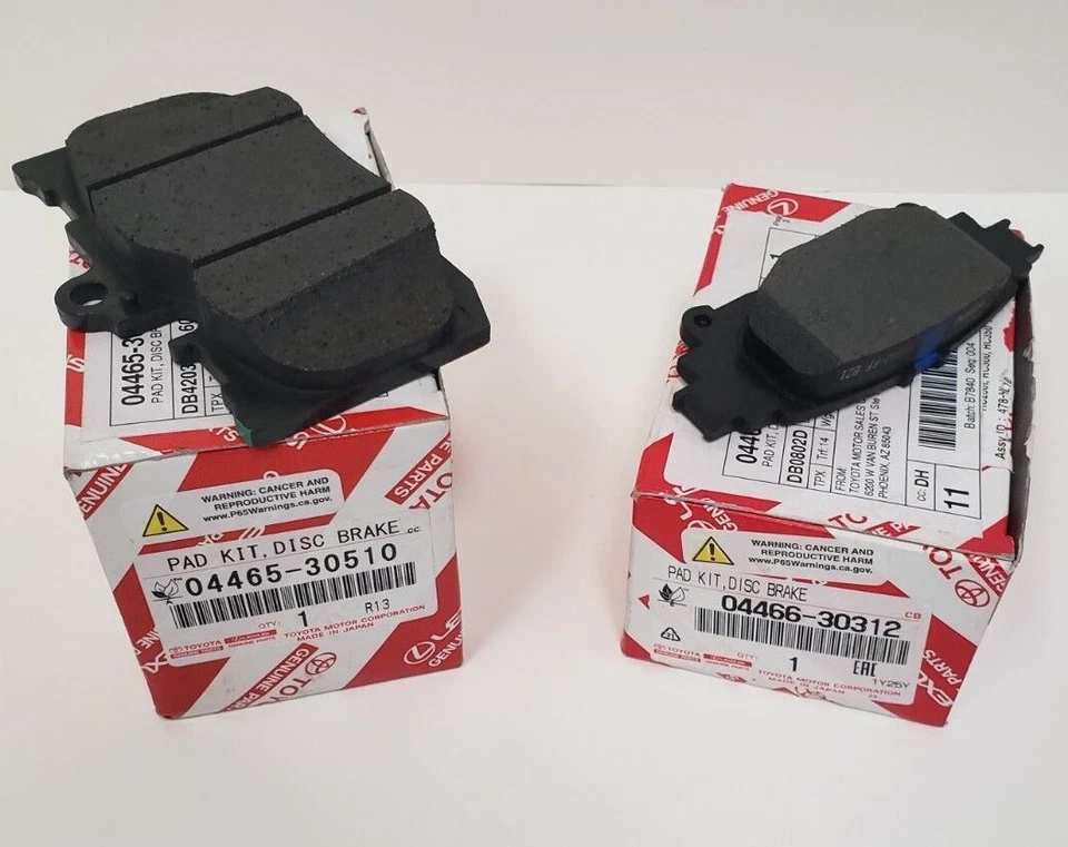 ЗАВОДСКИЕ КОМПЛЕКТЫ ПЕРЕДНИХ И ЗАДНИХ ТОРМОЗНЫХ КОЛОДОК LEXUS 2013-2019 GS350 (AWD И ОСНОВАНИЕ) - Изображение 1 из 1