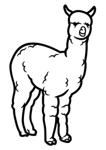 Autoaufkleber Sticker Alpaka Tier Aufkleber 9X9 cm - Bild 1 von 1