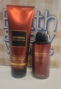 Bath & Body Works Men's Collection BOURBON Body Cream and Body Spray - Picture 1 of 1