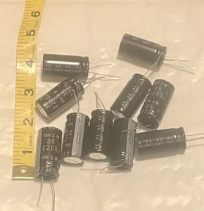 10 Piece- 2200uf 35v Radial 85C Capacitors - Picture 1 of 1