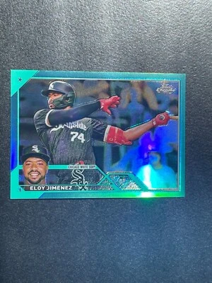 2023 Topps Chrome Eloy Jimenez Aqua Refractor /199 - Image 1 of 3