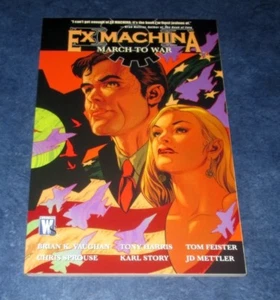 EX MACHINA MARCH TO WAR V4 TPB 17-20 papel comercial posterior BRIAN K VAUGHAN CASI NUEVO - Imagen 1 de 1