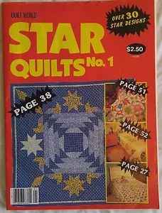 Edredón World Pattern Magazine STAR EDREDONES NO. 1 más de 30 diseños de colchas ©1984 - Imagen 1 de 8