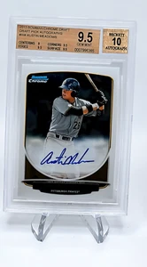 2013 Bowman Chrome Austin Meadows 1st Bowman Bgs 9.5 10 Auto - Picture 1 of 1