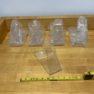 5 Clear Acrylic Model Airplane Display Stands Unused Nice - Picture 1 of 7