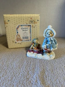 Enesco Cherished Teddies #912840 "Maria" Zugschlitten Figur Vintage - Bild 1 von 7