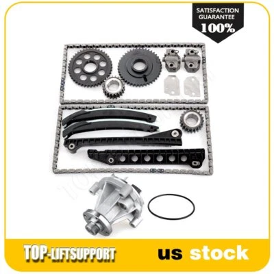 Fits 1999 Ford E-350 Econoline Club Wagon SOHC Timing Chain Water Pump Kit 5.4L - Imagem 1 de 4