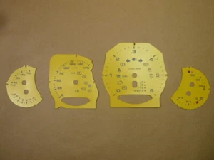 Techart Instrument Dials in Yellow/Black for Porsche Cayenne 958 Diesel - Picture 1 of 8