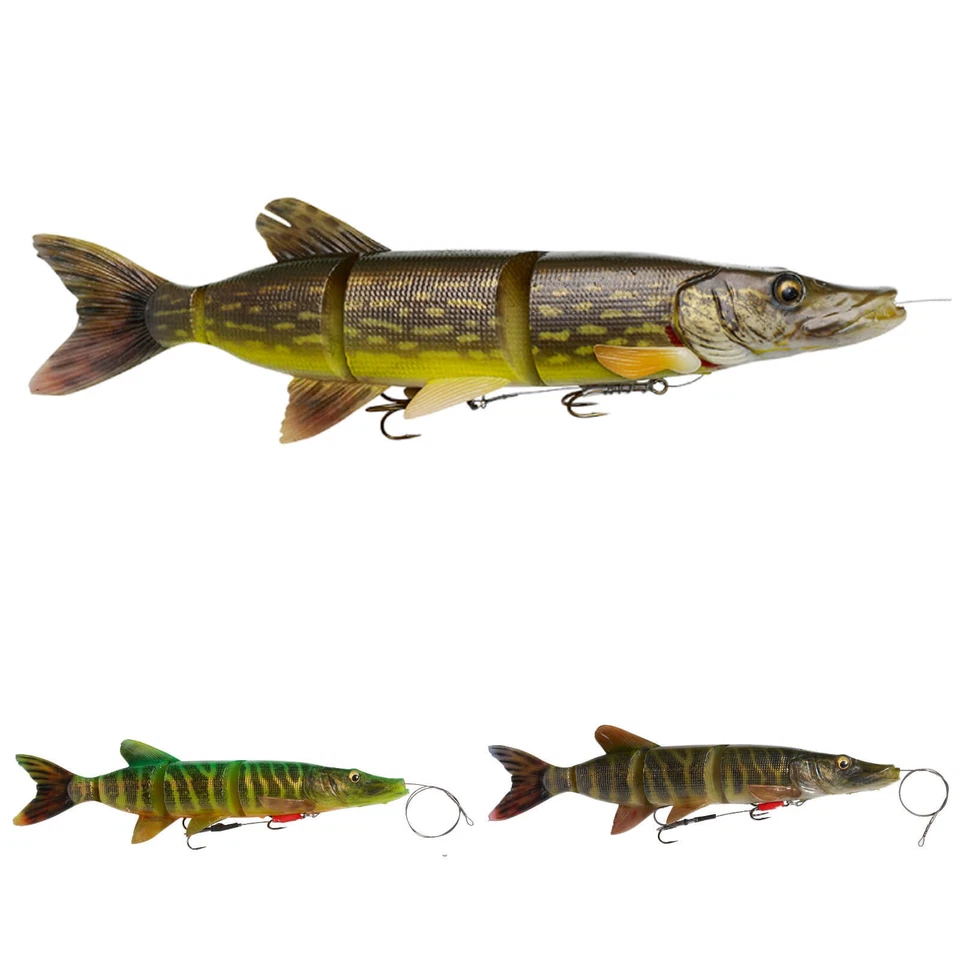 Savage Gear 4D Line Thru Pike SS Angeln Wobbler Kunstköder für Hecht 25/37/48cm - Bild 1 von 1