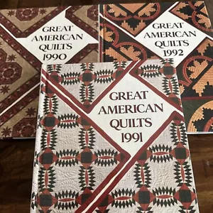 Quilt Book Lot Great American Quilts 1990 1991 1992 Quilt Patchwork - Imagen 1 de 24