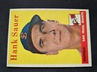 1958 Topps Baseball Card # 378 Hank Sauer - San Francisco Giants (EX/NM)