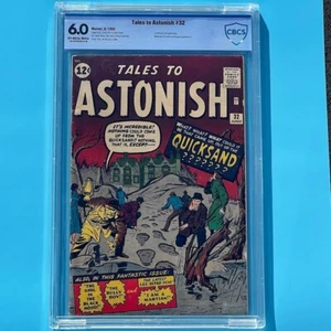 TALES to ASTONISH #32 ⭐ CBCS 6.0 ⭐ Sandman Prototype! Medusa App Marvel 1962 - Picture 1 of 3