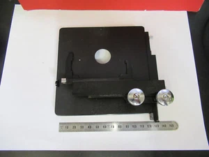 SPENCER AO XY STAGE TABLE VINTAGE MICROSCOPE PART AS PICTURED X3-A-82 - Picture 1 of 6