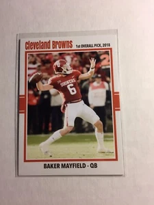 2018 Baker Mayfield Custom Art Card. Oklahoma Sooners - Cleveland Browns. Hot!!! - Bild 1 von 2