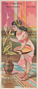 San Francisco CA Nolan Bros. Produttori 2,75 x 6,25" Tradecard - Foto 1 di 2