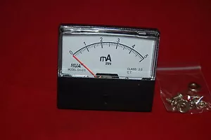 DC 5mA Analog Ammeter Panel AMP Current Meter DC 0-5mA 60*70MM directly Connect - Picture 1 of 1