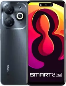 Infinix SMART 8 HD Factory Unlocked Dual SIM 3GB RAM 6.6 inch HD+ Display- BLACK - Picture 1 of 11