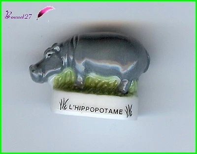 Feve de collection Animaux de Savane Edition Atlas " L' Hippopotame " #C20