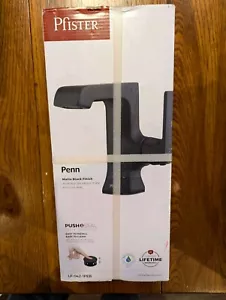 Pfister Penn Matte Black One Handle Bathroom Faucet #LF-042-1PEB Box Is Damage - Picture 1 of 4
