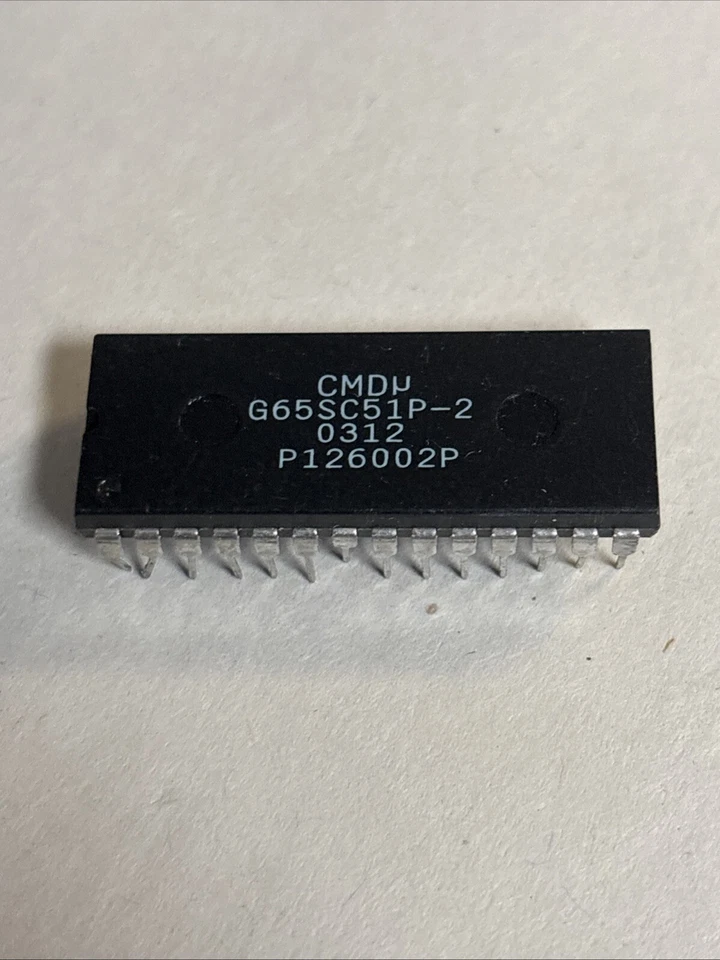 Chip integrado CMD G65SC51P-2 28 pines CMOS ACIA DIP IC @IC41 Foto 1 de 1