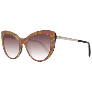 Emilio Pucci Sunglasses EP0191 74F 56mm - Women Brown/Brown Gradient Cat-Eye Ful - Picture 1 of 4